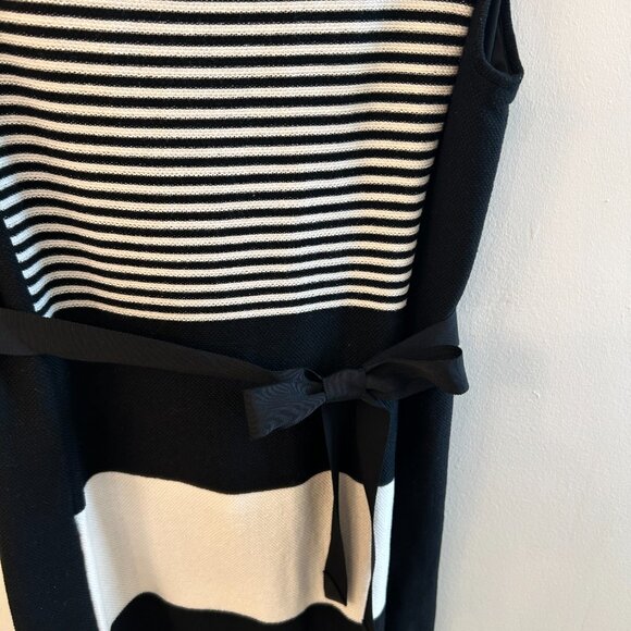 🖤 Etcetera Sleeveless Black & White Sweater Dress – Size M - Picture 4 of 4